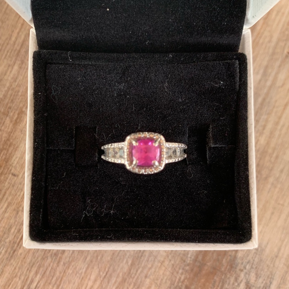Kay Jewelers pink sapphire ring